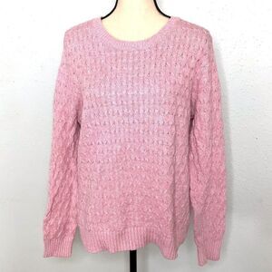 Rose Pink Colored Knit Sweater